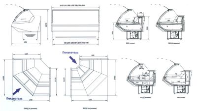 Витрина холодильная «Джорджия»