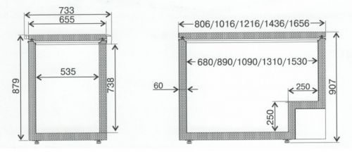Схема морозильного ларя