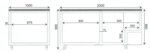 Схема морозильного ларя